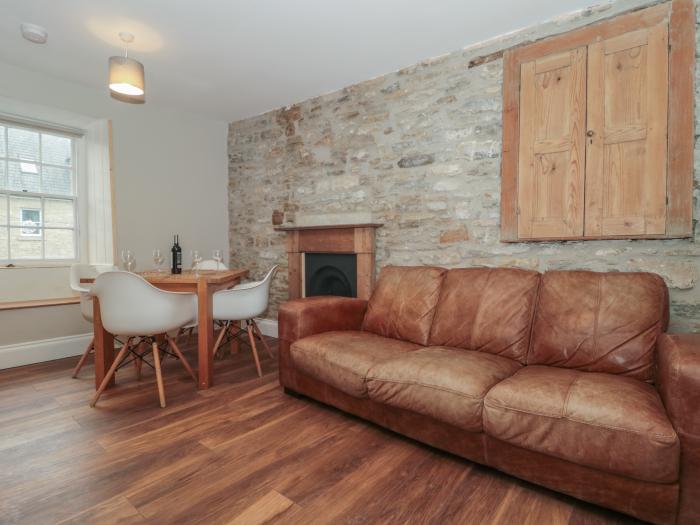 Flat 3, set in a Grade II listed building in Swanage, Dorset. Contemporary. Electric fire. Sea views