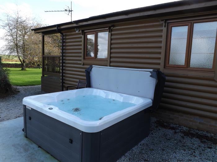 Tarka's Holt Log Cabin, Torrington, Devon. Set on a spacious parkland with on-site facilities. WiFi.