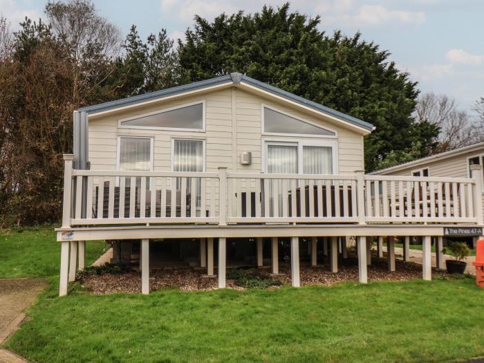 Evergreen Pines near Scarborough, North Yorkshire. Two-bed lodge with on-site facilities, near beach