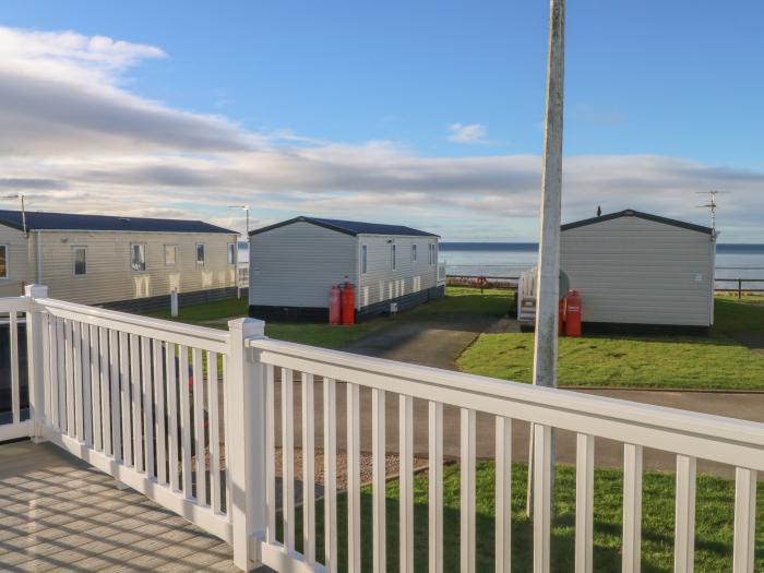 Olivia's Retreat on the Ocean Village Holiday Park, Heysham, Lancashire. Sea view. Off-road parking.