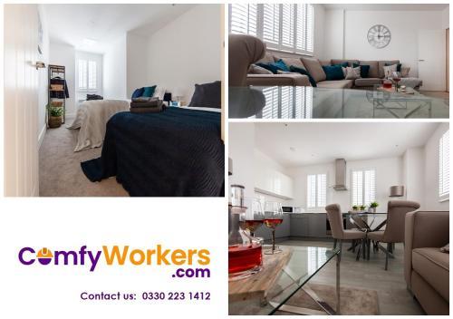 Stunning Bedford Show Home Apartment by Comfy Workers