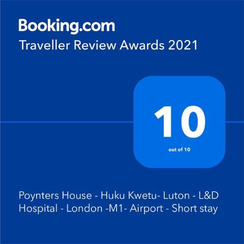 Poynters House - Huku Kwetu Luton & Dunstable - Spacious 2 Bedroom -L&D Hospital - Suitable & Affordable Group Accommodation - Business Travellers