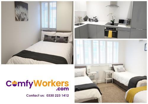 Bedford City Centre Corporate Apartment by Comfy Workers