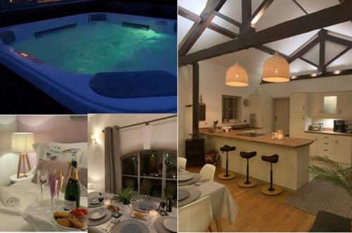 Stunning Barn private hot tub Worcester & Malvern Sleeps 6 plus cot with parking, Powick, Worcestershire