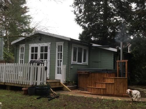 Woodland Cabin With private Wood-Fired Hot-Tub, Tilford, Surrey