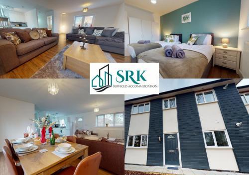 Spacious 2 Bedroom Luxury Apartment by Srk Serviced Accommodation Peterborough