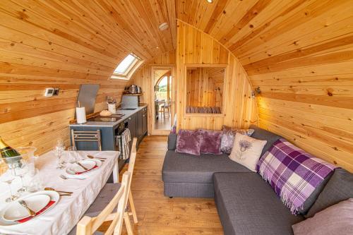 Schiehallion Luxury Glamping Pod with Hot Tub at Pitilie Pods, Aberfeldy, Perth and Kinross